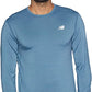 New Balance Masculino Seasonless Manga Longa Henna Heather Tamanho Pequeno