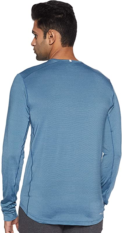 New Balance Masculino Seasonless Manga Longa Henna Heather Tamanho Pequeno