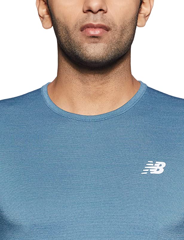 New Balance Masculino Seasonless Manga Longa Henna Heather Tamanho Pequeno