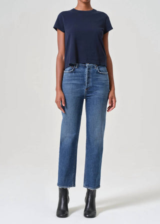 Agolde - Calça Jeans Cropped Cintura Fina