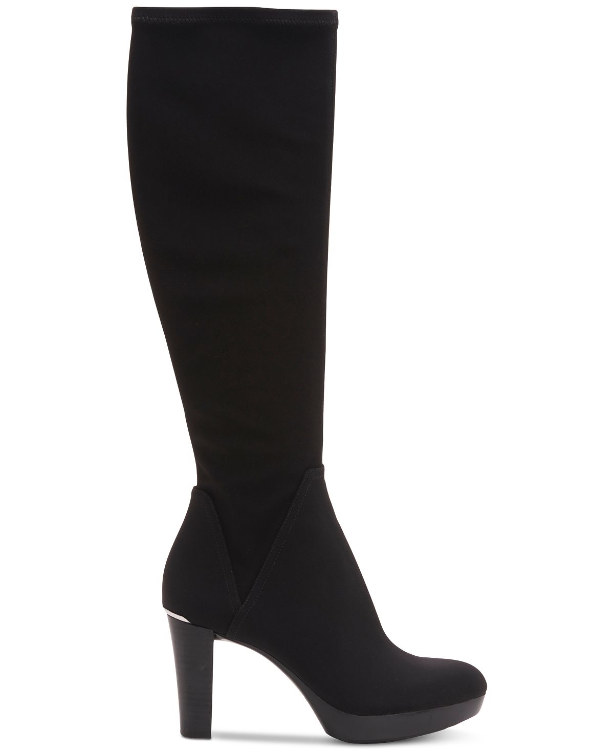 Botas femininas Donald J. Pliner Echoe 2 com salto alto e salto alto, pretas, tamanho 9,5 m