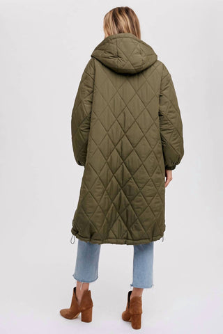 Bluivy - Longline Quilted Puffer Jacket