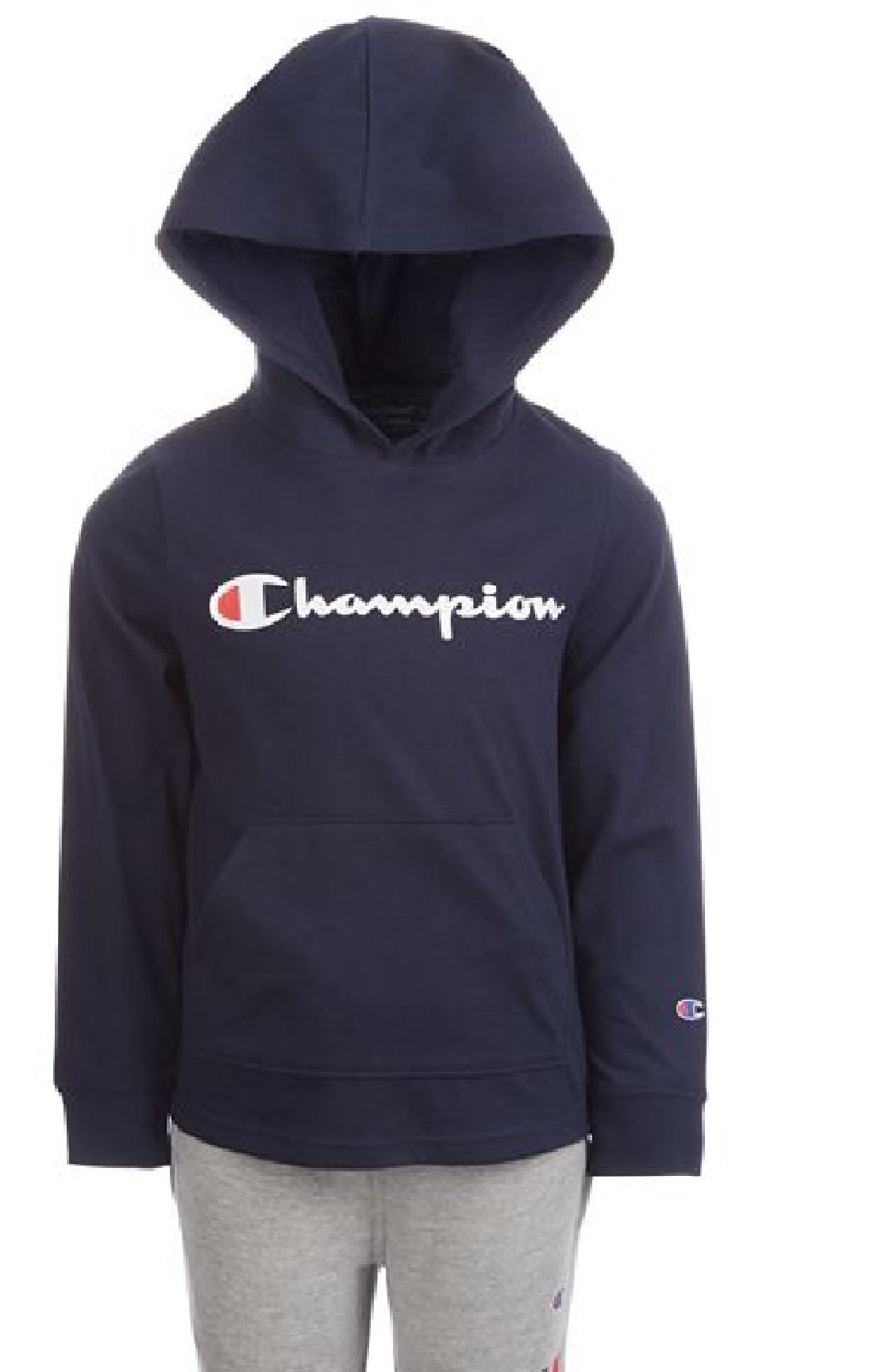 Conjunto de 2 peças com capuz e calça Heritage para meninos Champion Little Boy, azul, tamanho 6