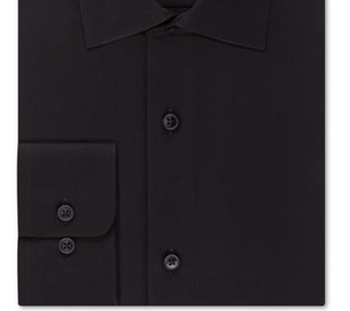 Calvin Klein Men's Classic Fit Non Iron Spread Collar Dress Shirt Black Size 16X32X33