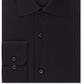 Camisa social masculina Calvin Klein Classic Fit com gola aberta e sem ferro, preta, tamanho 16,5 x 34 x 35