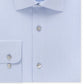 Camisa social masculina Calvin Klein Steel Classic Fit sem passar roupa, gola aberta em espinha de peixe, tamanho 16,5 x 32-33