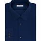 Camisa social masculina Calvin Klein Slim Fit sem ferro, estilo espinha de peixe, azul, tamanho 17,5 x 34 x 35
