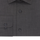 Camisa social masculina Calvin Klein Steel Classic-Fit, sem passar a ferro, com gola aberta e espinha de peixe, cinza, tamanho 18, 36-37