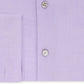 Camisa social masculina Calvin Klein Slim Fit, sem passar roupa, com punho francês, em espinha de peixe, roxa, tamanho 15x32-33