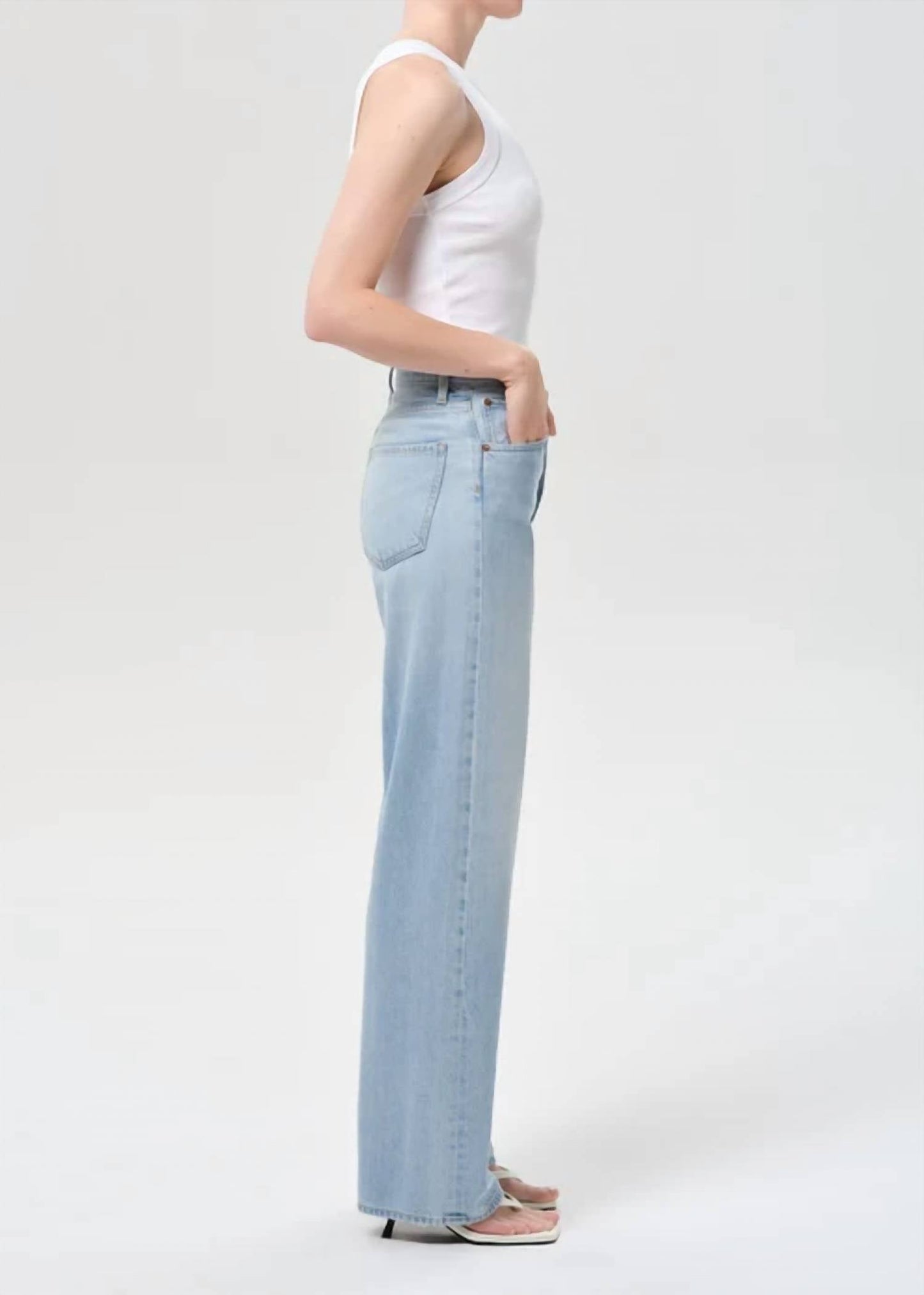 Agolde - Ren High Rise Wide Leg Jeans