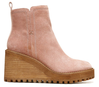 Zodiac Women's Julie Wedge Bootie Pink Size 7.5 M