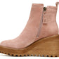 Bota Zodiac Julie Wedge Feminina Rosa Tamanho 7,5 M