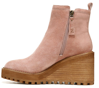 Zodiac Women's Julie Wedge Bootie Pink Size 7.5 M