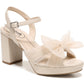 Sandália plataforma Lifestride Last Dance feminina bege tamanho 8,5 W