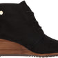 Bota feminina Dr. Scholl's Conquer Wedge preta, tamanho 7 M
