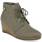 Botas femininas Dr. Scholl's Conquer, verdes, tamanho 7 M