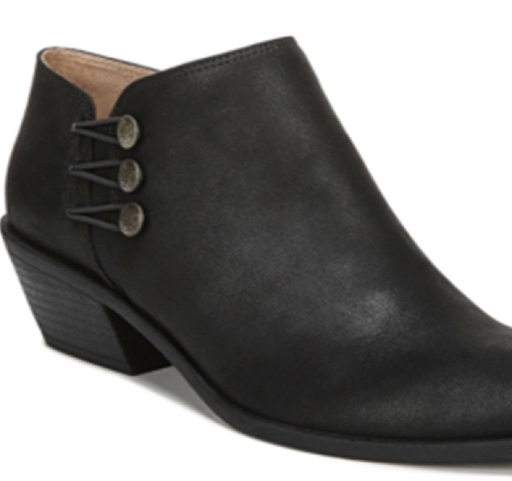 Botas curtas femininas Lifestride Pixie pretas, tamanho 8,5 M