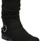 Bota feminina Dr. Scholl's Ripple preta tamanho 7 M