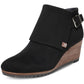 Botas femininas Dr. Scholl's Create Wedge pretas tamanho 9 M