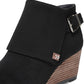 Botas femininas Dr. Scholl's Create Wedge pretas tamanho 9 M