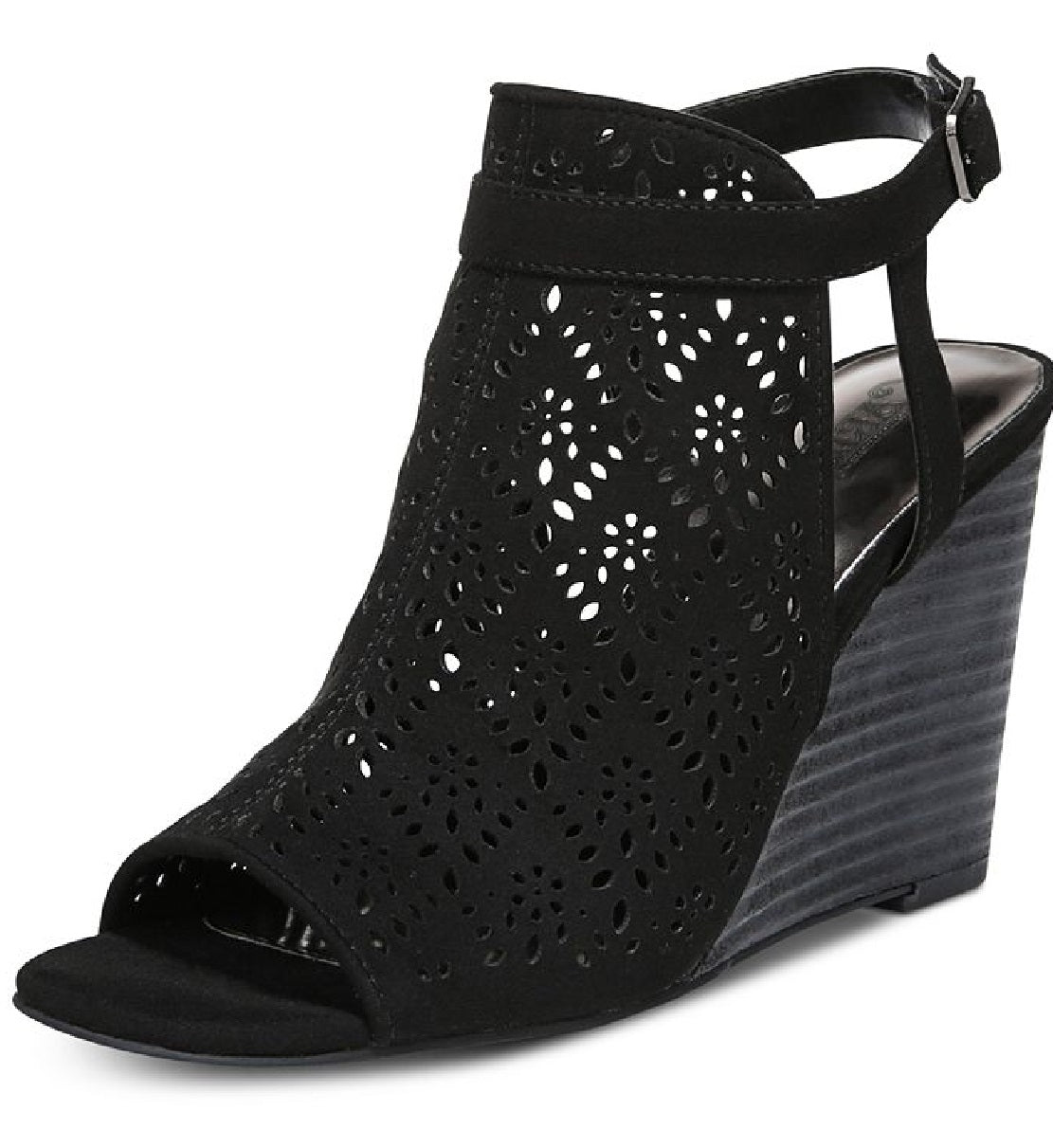 Sandálias femininas Gabrielle Slingback com salto plataforma e salto plataforma Carlos by Carlos Santana, tamanho 11, pretas