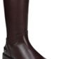 Franco Sarto Botas femininas Henrietta de couro, bico amendoado, cano alto, marrom, tamanho 6 M