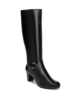 Botas LifeStride Marta Pretas de Cano Alto Femininas, Tamanho 10W