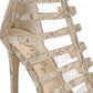 Sandália Fergie Regal Caged Feminina Marrom Tamanho 8,5 M