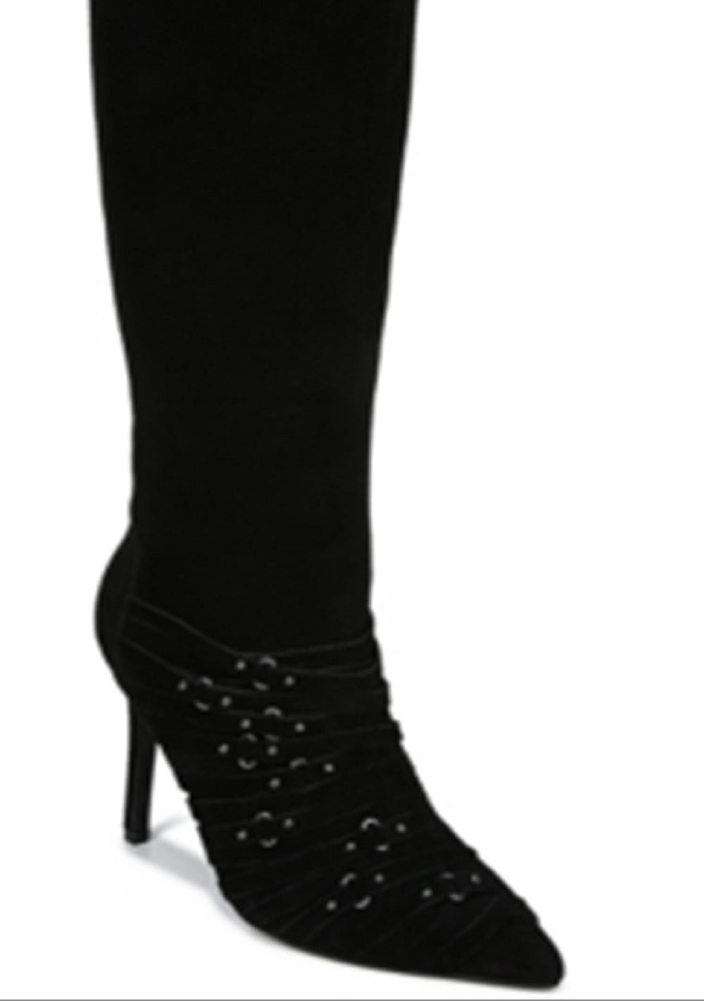 Bota feminina Fergie Adley Tall preta tamanho 7 M