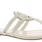 Sandálias rasteiras femininas Circus Ny Canyon Medallion, brancas, tamanho 5,5 m