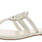 Sandálias rasteiras femininas Circus Ny Canyon Medallion, brancas, tamanho 5,5 m