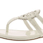 Sandálias rasteiras femininas Circus Ny Canyon Medallion, brancas, tamanho 5,5 m