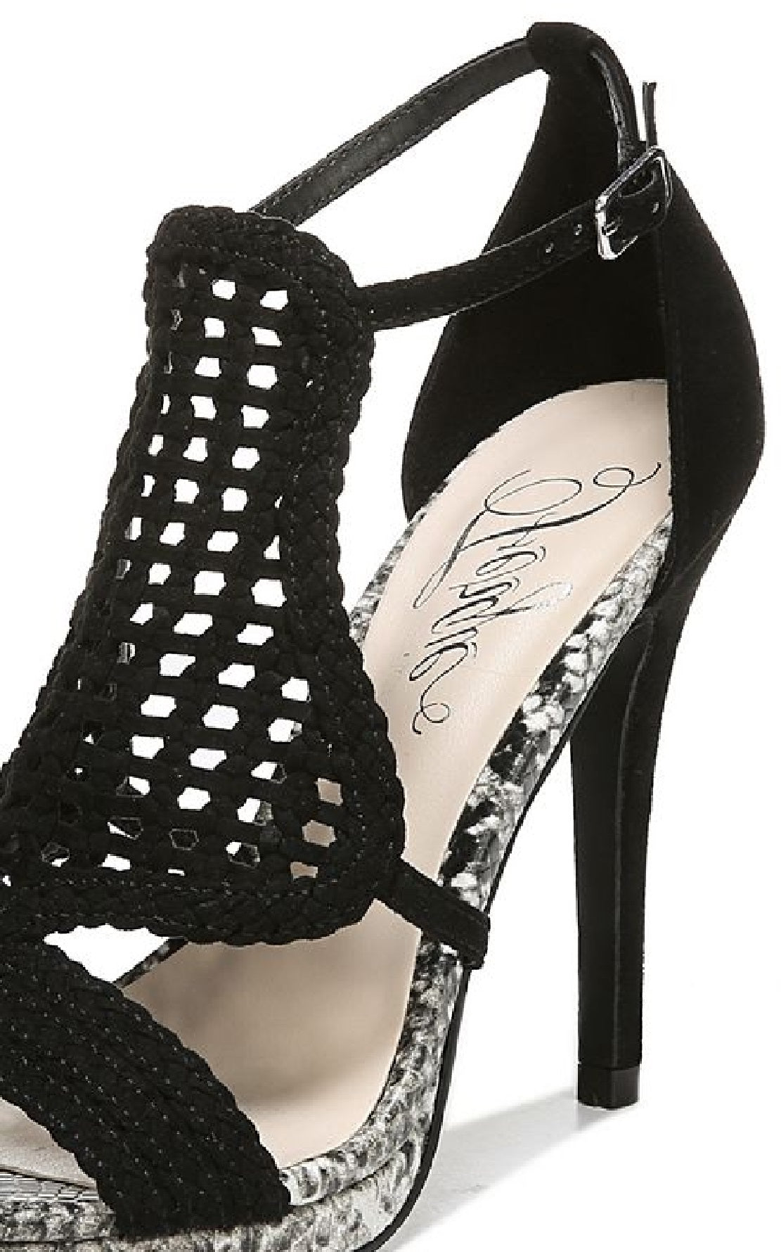 Fergie Catalina Salto Aberto Feminino Preto Tamanho 7 M