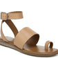 Sandálias femininas Franco Sarto Gracious Leather com bico aberto e tira no tornozelo, tamanho 6,5 M
