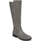 Botas Lifestride Xtrovert de cano alto e cano largo para mulheres, cinza, tamanho 9M