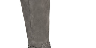 Botas Lifestride Xtrovert de cano alto e cano largo para mulheres, cinza, tamanho 9M