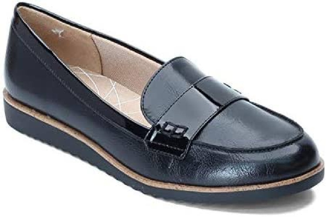 LifeStride Zee Slip-on Mocassim Feminino Preto Tamanho 9,5