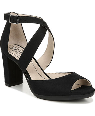 Sandália feminina Lifestride Allison preta tamanho 7 W