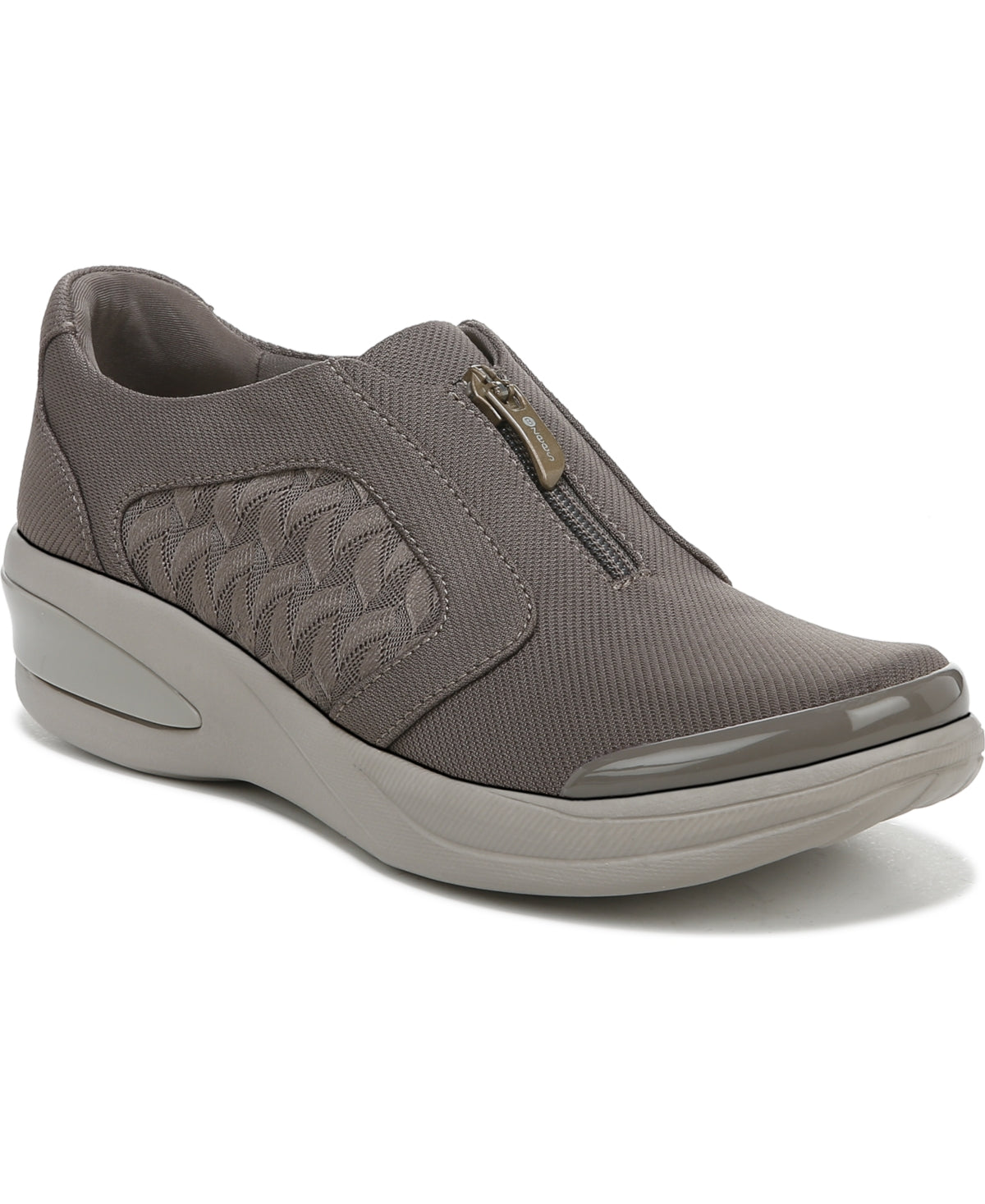 Tênis Bzees Florence Feminino em Tecido com Textura Morel Cinza Tamanho 9M