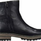 Sapatos femininos Franco Sarto Roalba2 de couro com biqueira amendoada, pretos, tamanho 8 M