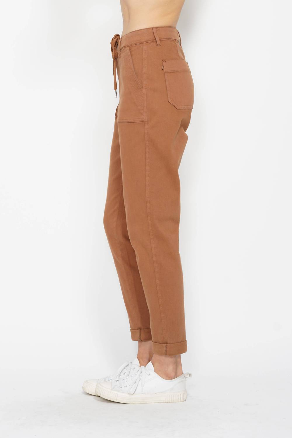 Judy Blue - High Waist Garment Dyed Cuffed Jogger