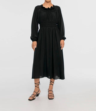 Dāl The Label - Vestido midi franzido exclusivo