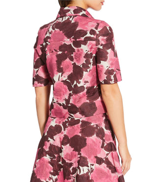Tara Jarmon - Carolane Floral Point Collar Top