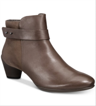 Botas femininas Ecco Sculptured Ankle Boots marrom tamanho 5-5,5