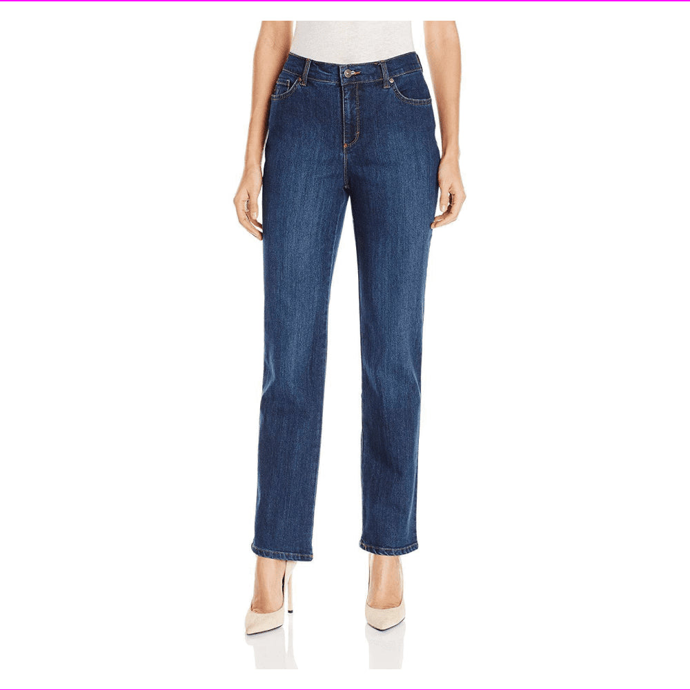 Calça Jeans Clássica Cônica Feminina Gloria Vanderbilt 4 Curta Azul Tamanho 4S
