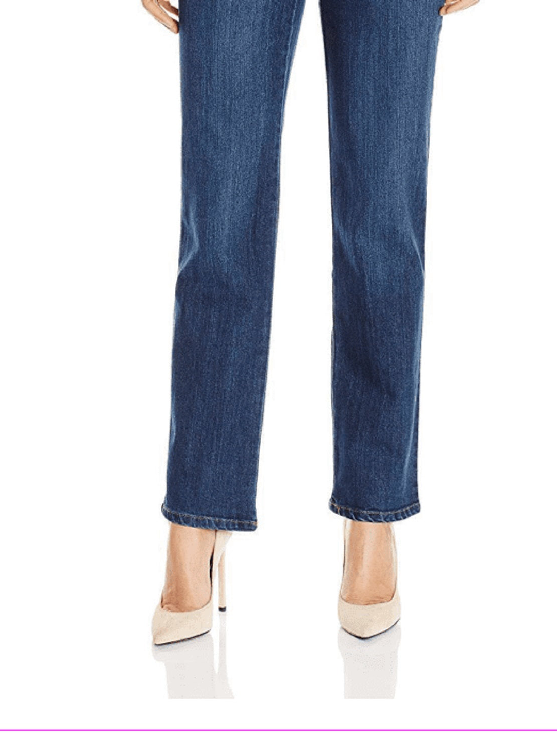 Calça Jeans Clássica Cônica Feminina Gloria Vanderbilt 4 Curta Azul Tamanho 4S