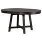 Gia Round Extendable Dining Table with 16" Leaf Wood