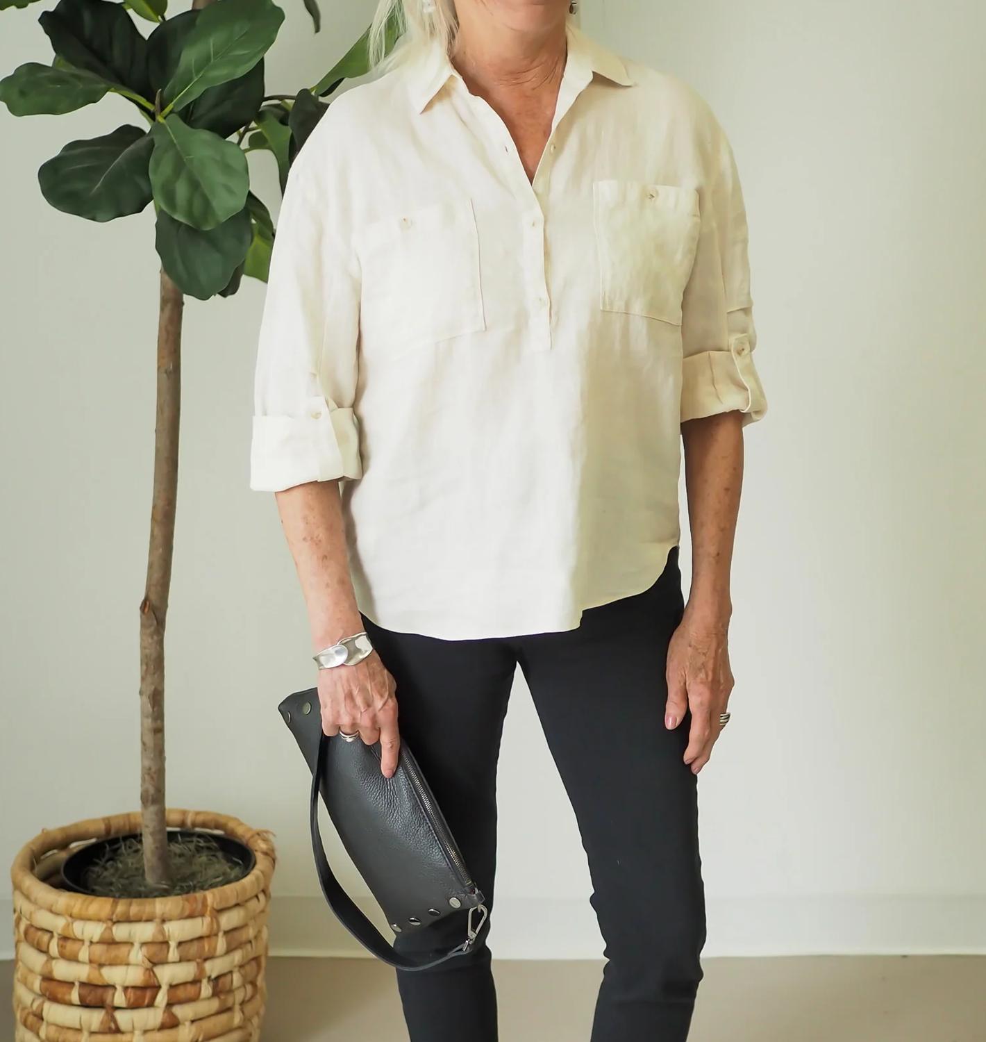 Lysse - Rose Utility Three Quarter Sleeve Shirt