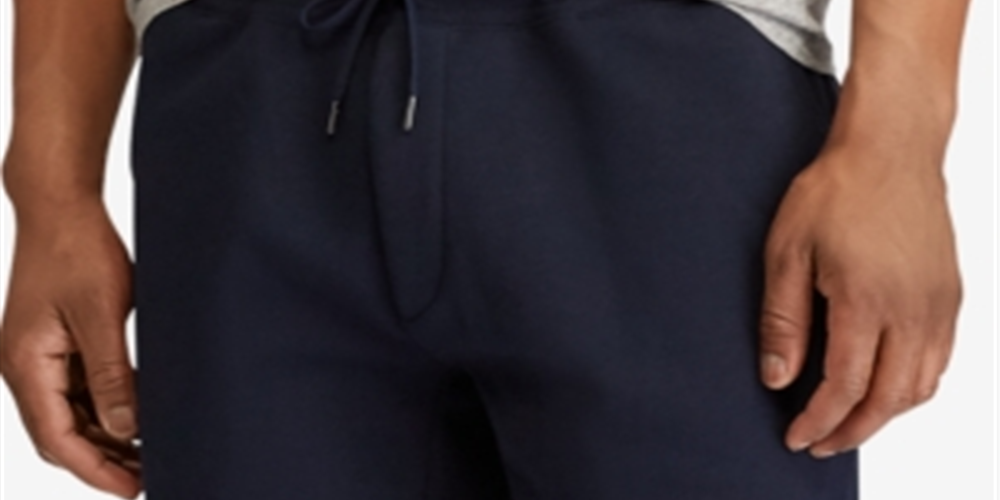 Shorts Ralph Lauren Masculino de Malha Dupla, Azul, 7,75 Polegadas, Tamanho XXG