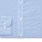 Camisa social listrada clássica Ralph Lauren masculina, tamanho 16,5, com ajuste regular e elástico, que não passa a ferro